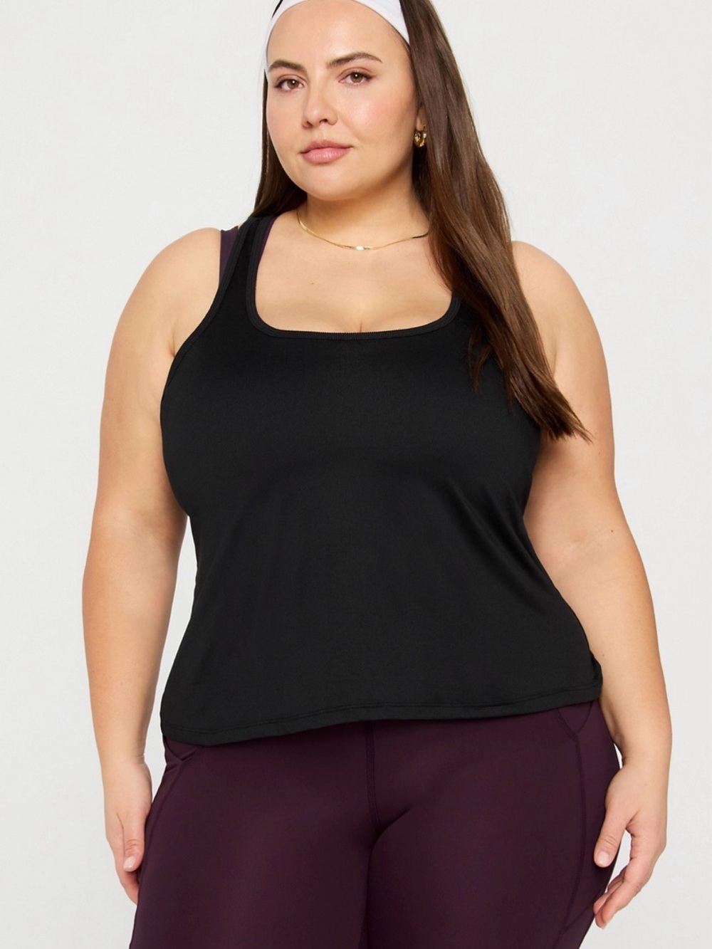 Fabletics Black Active Tank with Branded Tag